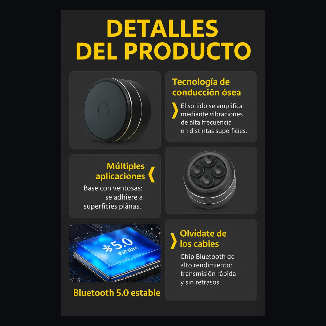 Mini altavoz de conducción ósea